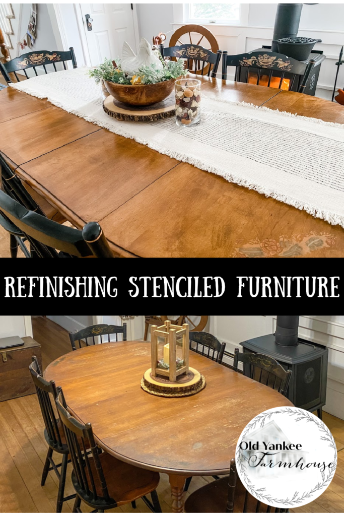 refinishing stenciled furniture
