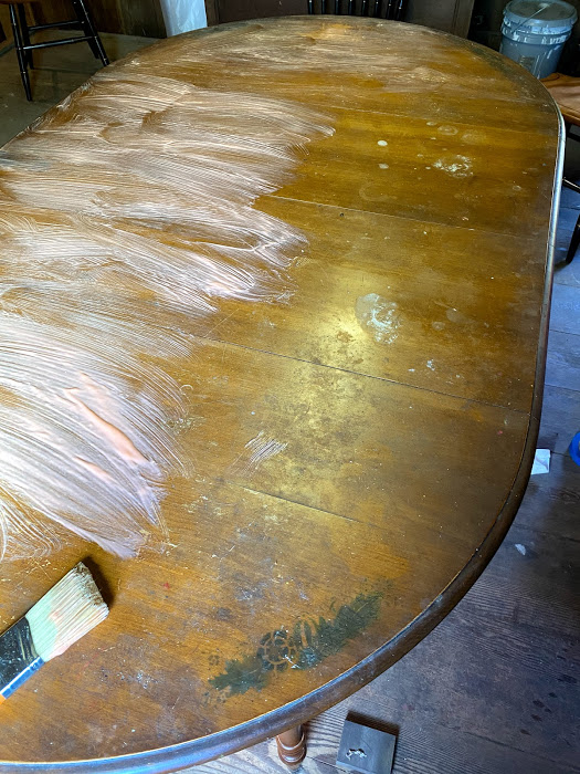 refinishing stenciled furniture