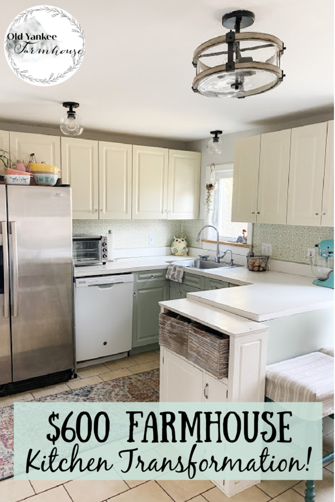 $600 Farmhouse Kitchen Transformation