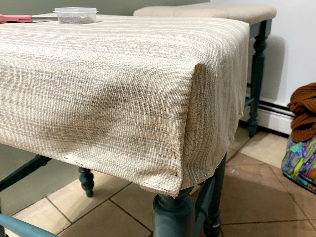 quick & easy kitchen stool slipcovers