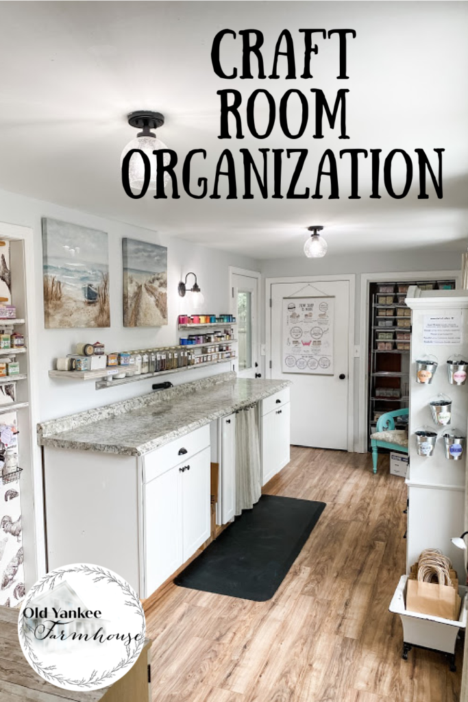 Take a tour of my craft room with organizing ideas for all those supplies!