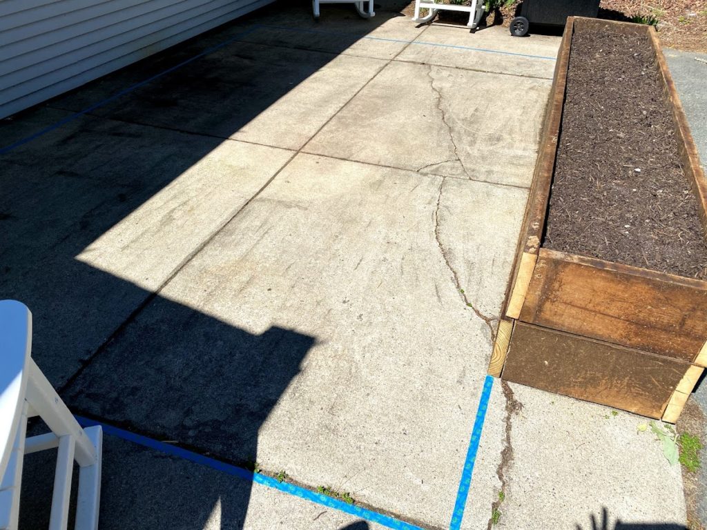 how to stencil a concrete patio