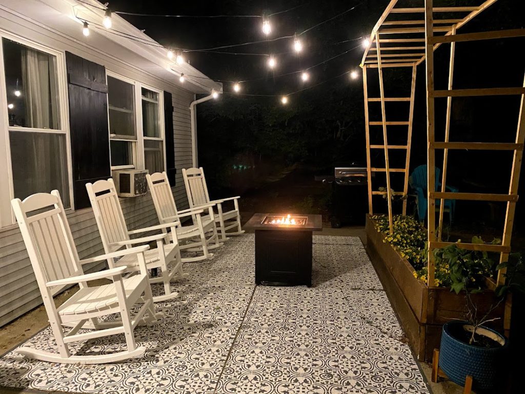 how to stencil a concrete patio